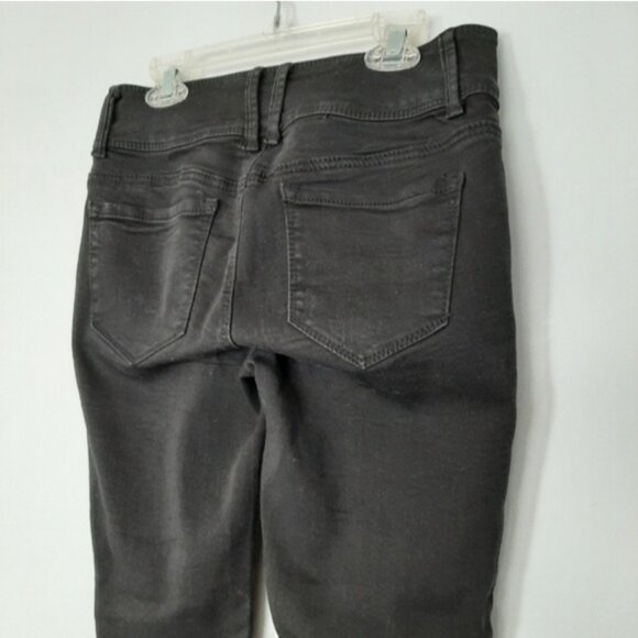 EVERMORE Ankle Zip Black Denim Skinny Leg Jeans Sz 4 - Picture 10 of 15